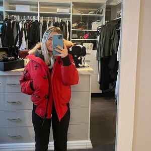 Red Canada Goose Jacket
